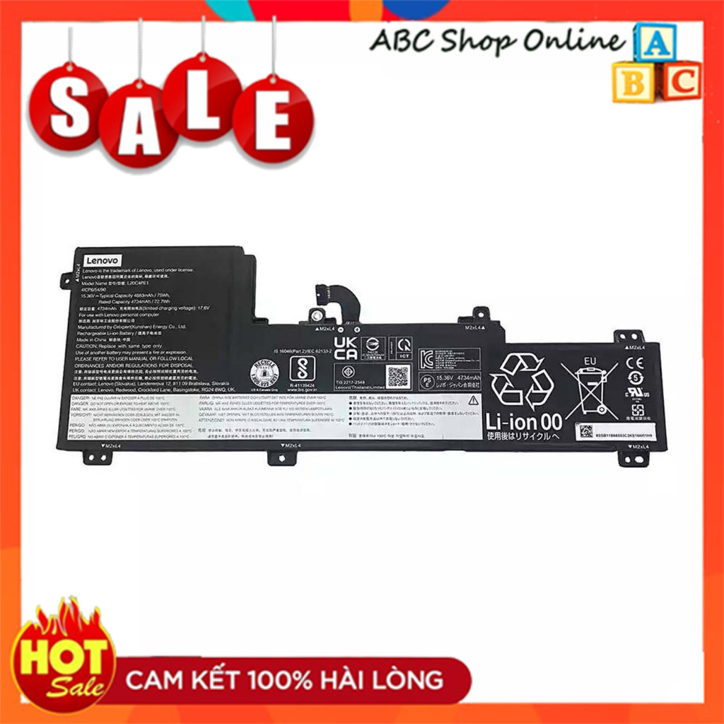 💖 PIN ZIN 💖 Pin Laptop Lenovo IdeaPad 5 Pro 16ACH6 L20M4PE1 L20L4PE1 L20C4PE1