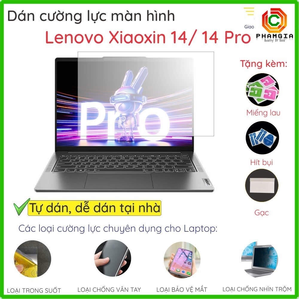 Dán màn hình cường lực cho Lenovo Xiaoxin 14 2021 2022 2023 Xiaoxin 14AHP9 2024 ideapad 5 Pro 2024 S