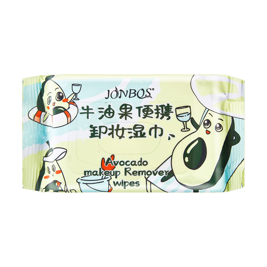 [Hàng có sẵn] Khăn lau tẩy trang di động JONBOS JONBOS JONBOS Bơ nhẹ nhàng Không gây kích ứng Mặt là