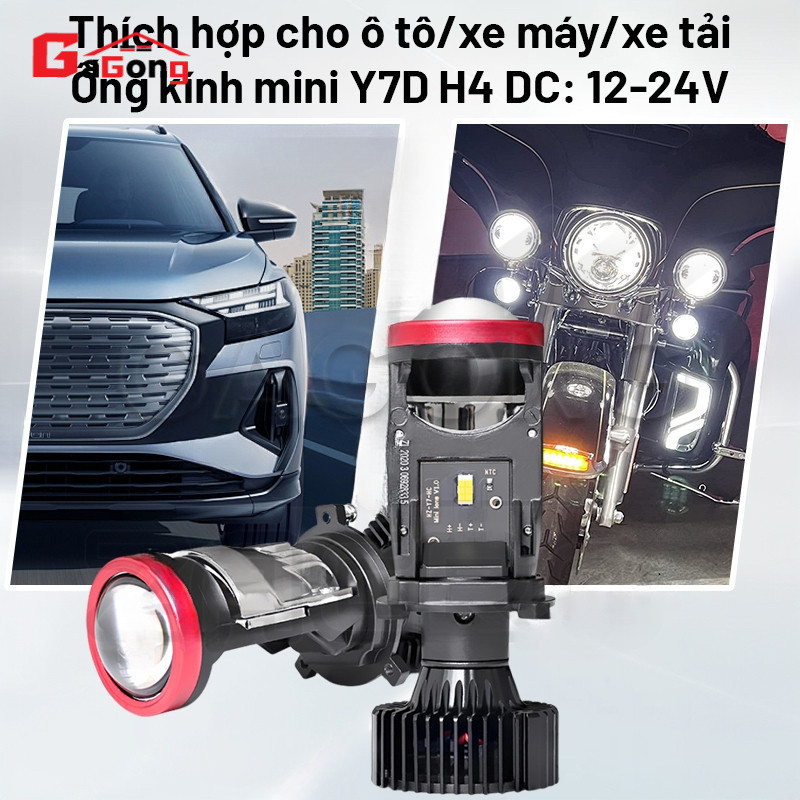 Đèn Pha Led Bi Cầu T9Pro zacro - LED H4 Bản 2025 / đèn led T9 phiên bản nâng cấp Y7 Cho Xe Máy