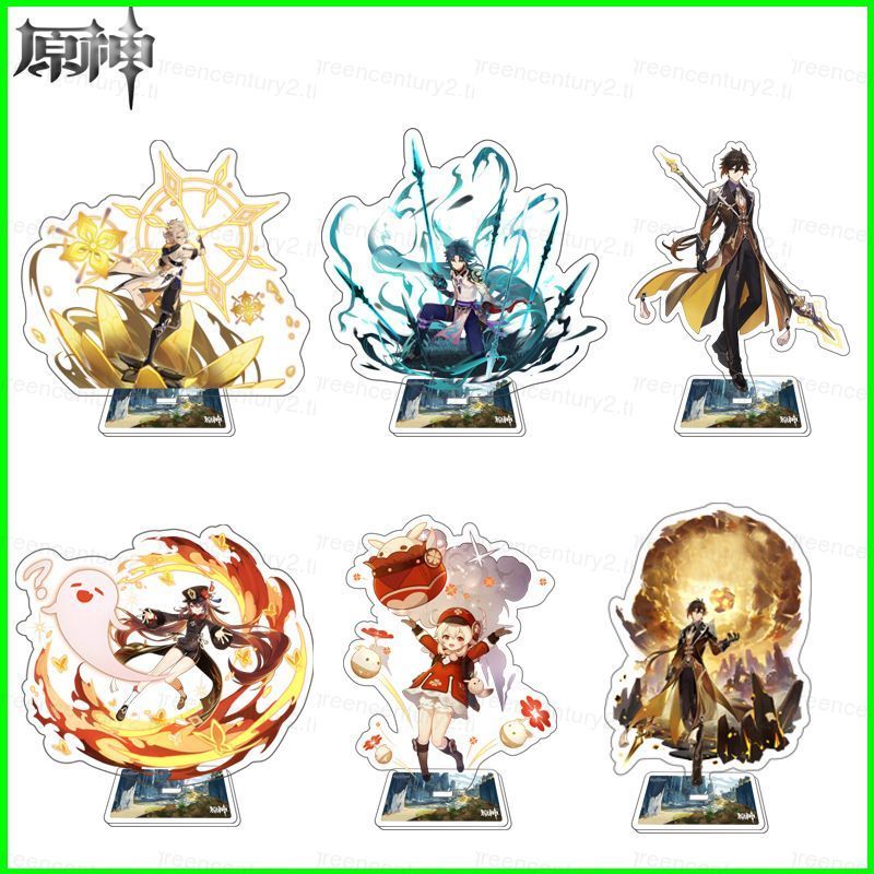GC Anime Genshin Tác Động Mới Eula Ganyu Albedo Rosaria Cosplay Đứng Tấm Acrylic Nhân Vật Mẫu Tấm Qu