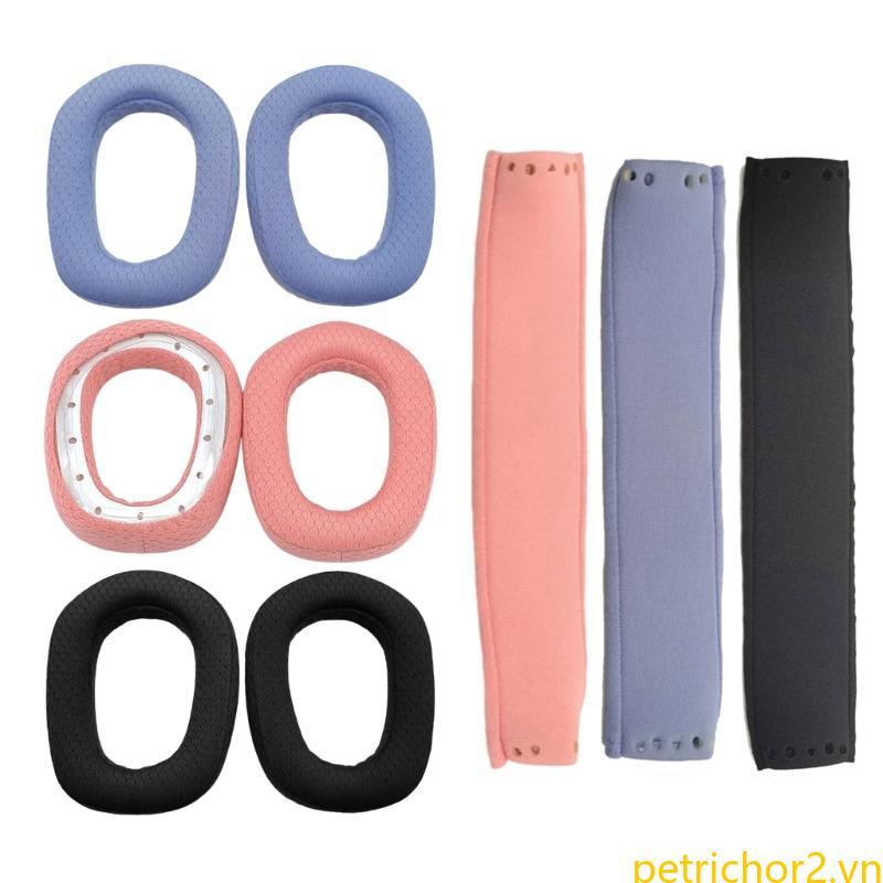 PET Cách Ly Tiếng Ồn Đầu Đệm Thay Thế Tai Muff Earpad Lưới Vải Cho Tai Nghe G435
