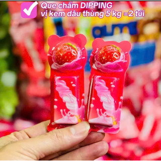 Bánh que chấm Dipping dâu, socola, kem sữa