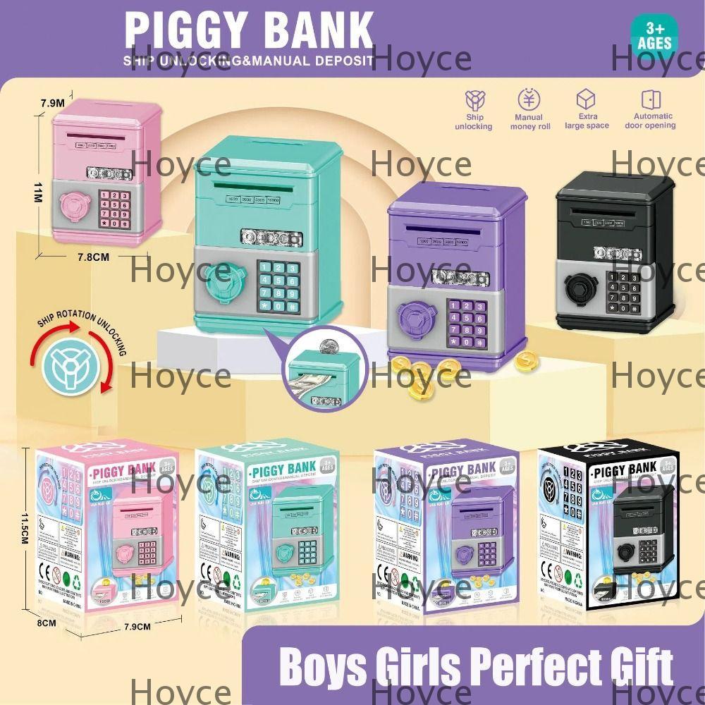 HOYCE Đồ chơi trẻ em Heo đất, Hộp tiền tiết kiệm tiền Mini cho trẻ em, Đồ chơi tiết kiệm tài chính M