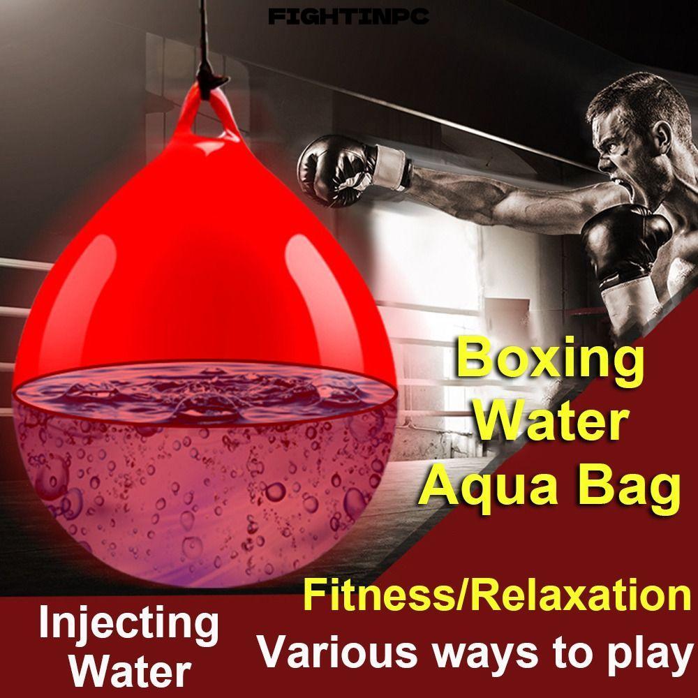 Fightinpc Aqua Punching Bag, PVC Boxing Practice Boxing Water Aqua Bag, Thời trang treo màu đỏ Heavy