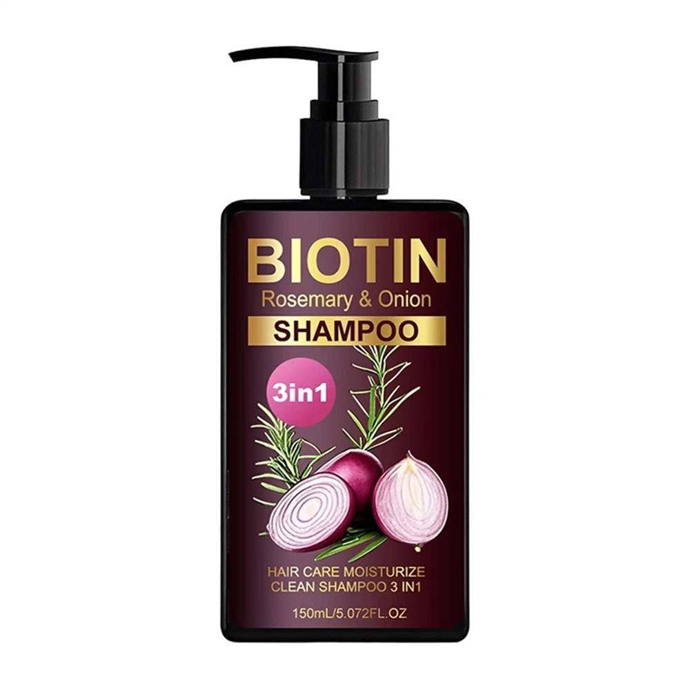 Biotin Rosemary Onion 3-in-1 Shampoo - Stimulates Hair Growth Onion Biotin