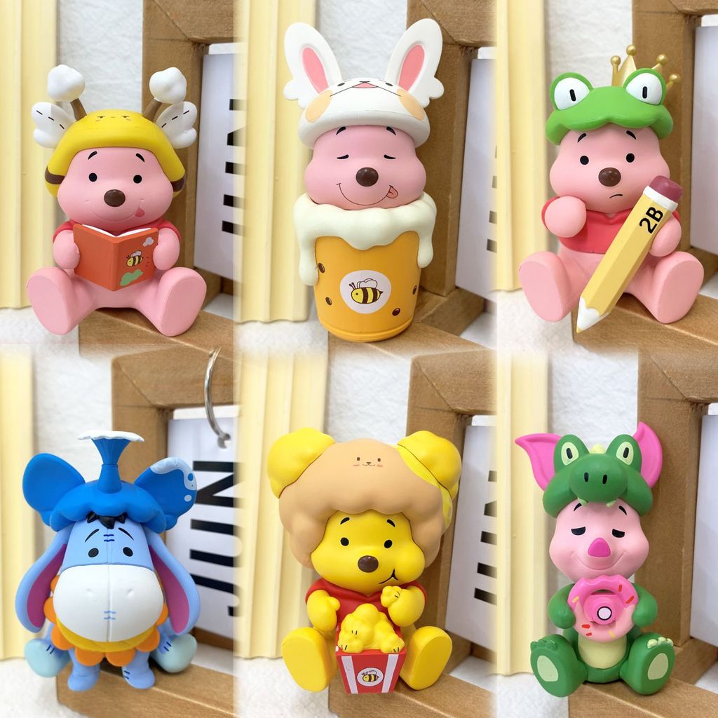 Shin-Chan Winnie the Pooh Hộp Bí Ẩm Tay Học Ghi Chú Pooh Heo Con Eeyore Donkey Hoạt Hình Để Bàn Tran