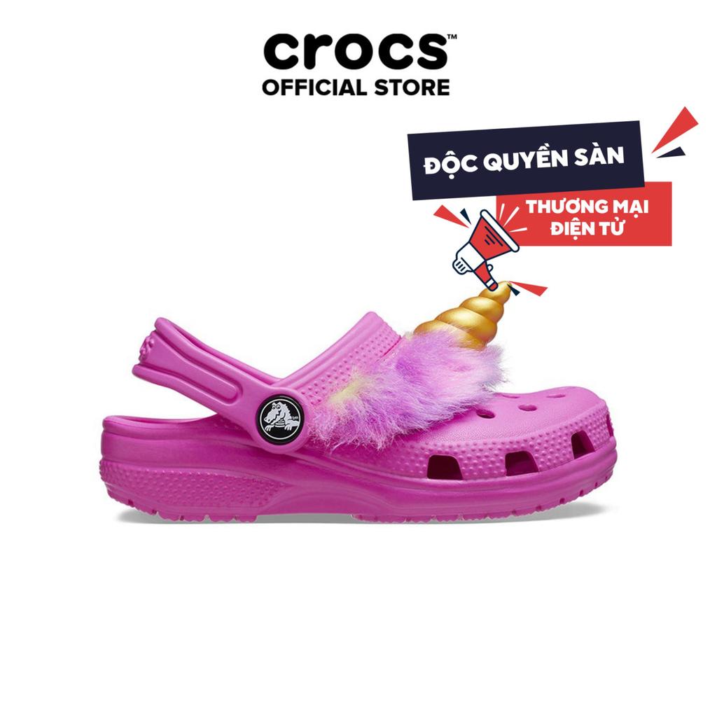 [SẢN PHẨM ĐỘC QUYỀN SÀN TMĐT]Giày Clog Trẻ Em Crocs Toddler Classic I Am Unicorn - Juice - 209076-6U