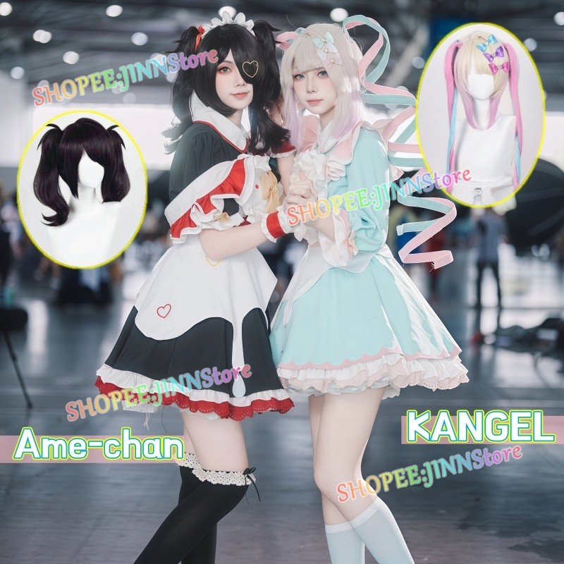 -JINN-NEEDYStreamer Overload Bộ đồ cosplay Am-chan Kangel Cosplay Maid Dress Trang phục lễ hội