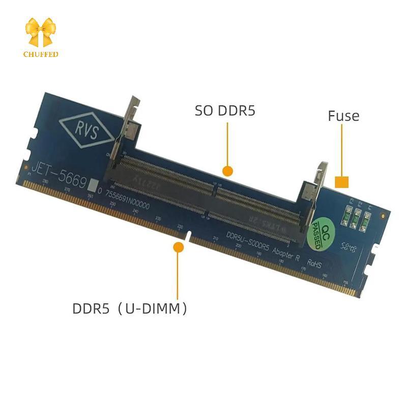 [Chuffed-t] Laptop DDR5 RAM Sang Máy Tính Để Bàn DDR5 U-DIMM Adapter Bảo Vệ Thẻ Nhớ Bộ Chuyển Đổi DD
