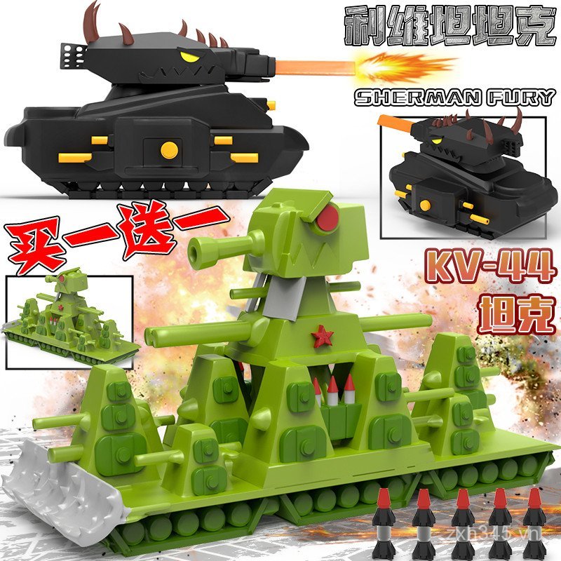 Leviathan World KV44 Hạng Nặng Xe Tăng 3D In Hình kv99 Mô Hình Trang Trí Trẻ Em Đồ Chơi Giáo Dục Quà