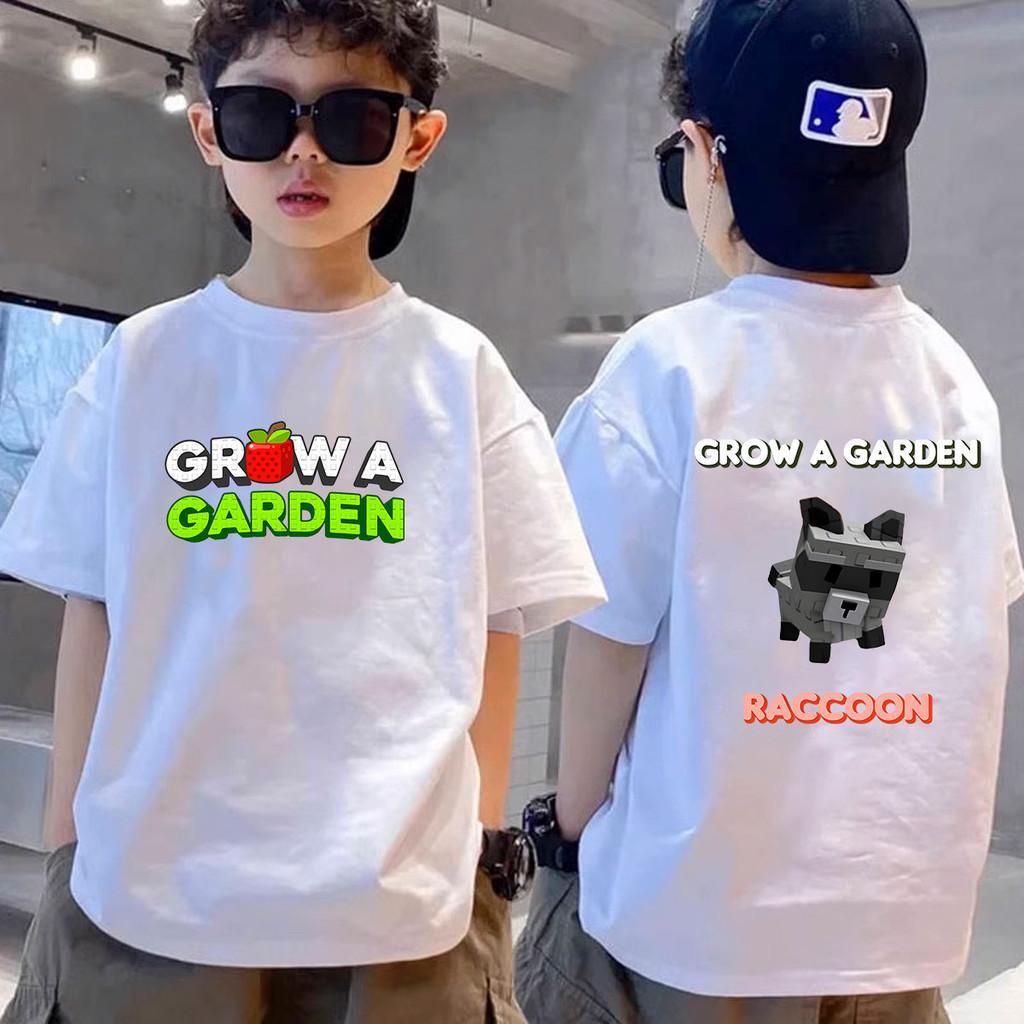 Trẻ Vườn Cảnh cotton cổ tròn size Roblox 1-11 Roblox thiết kế thun tăng.