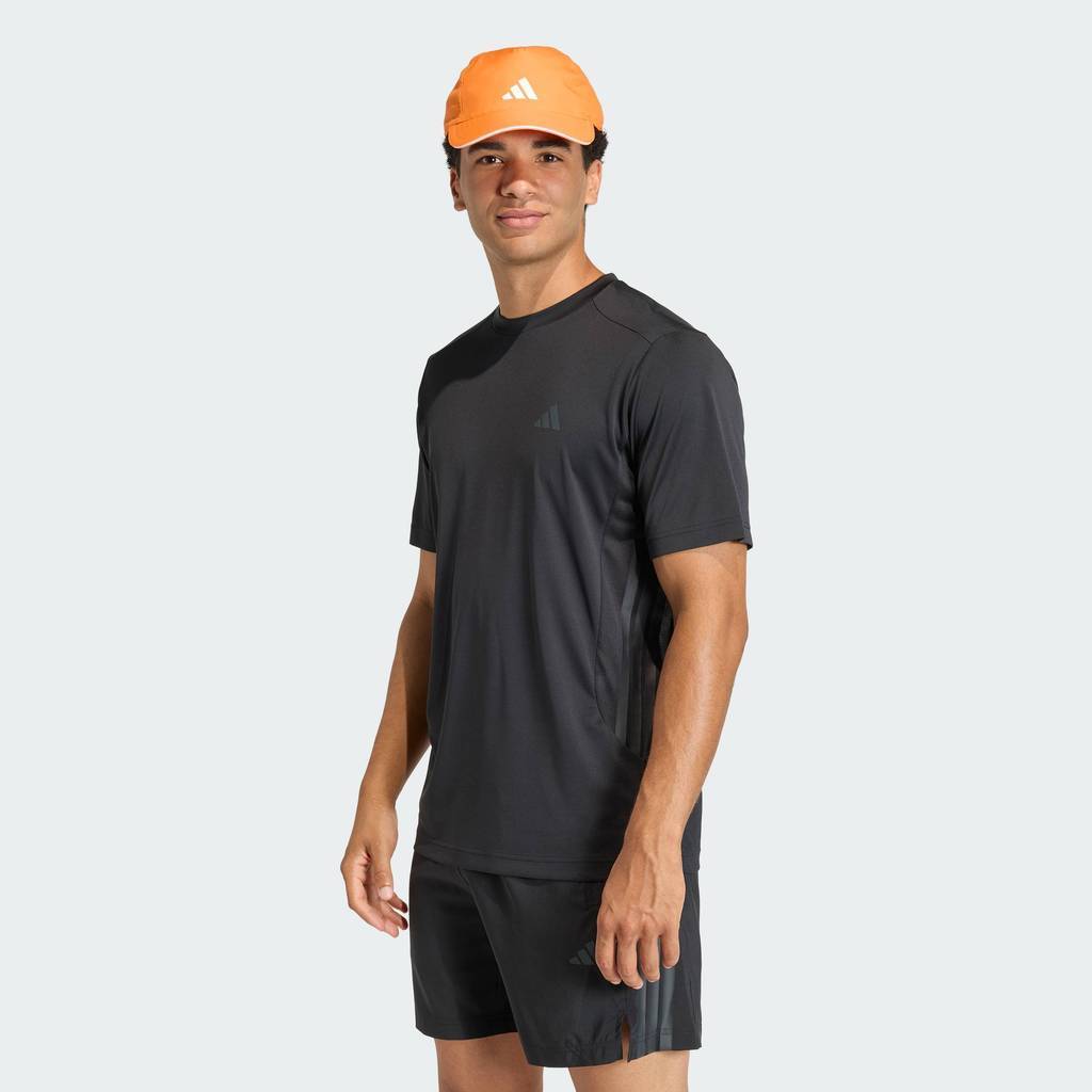 adidas Gym & Training ÁO THUN 3 GẠCH TECH ESSENTIALS WORKOUT Nam Đen KQ7485