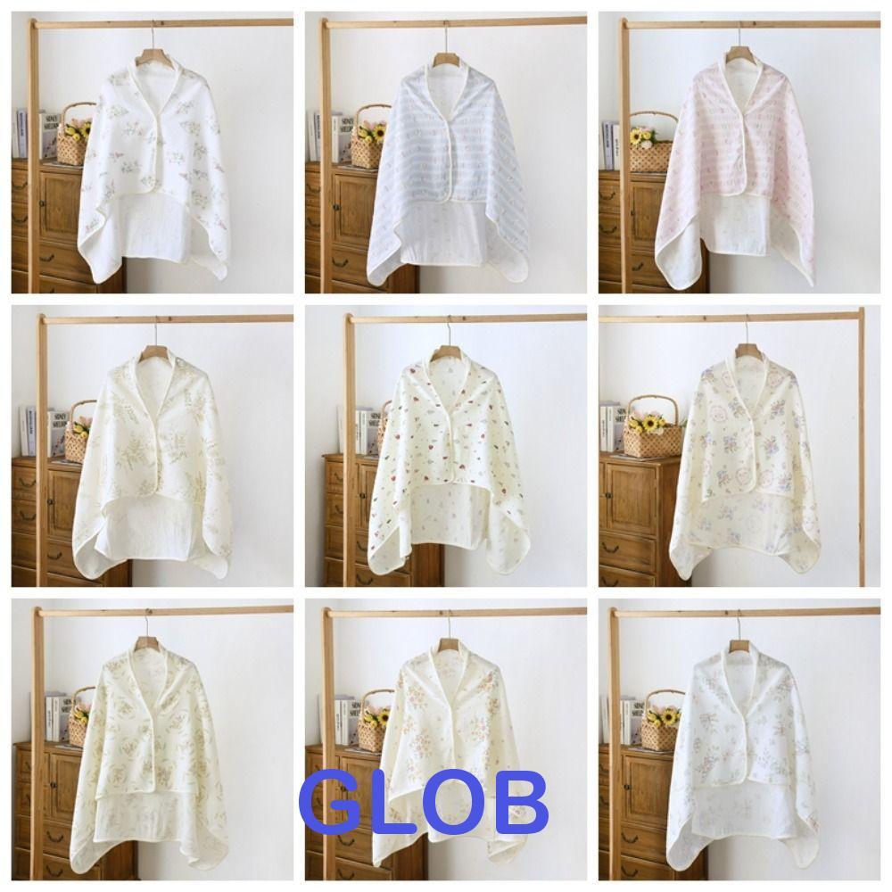 Chăn bông GLOB Mother Cape in hoa, giữ ấm khi nuôi con bằng sữa mẹ