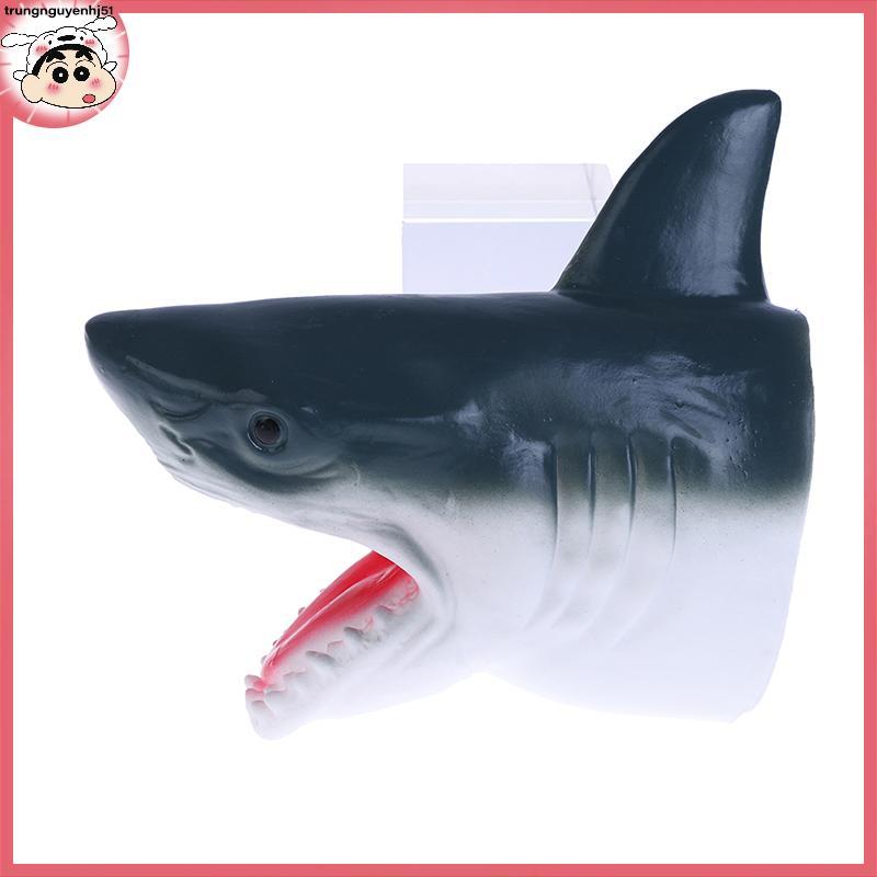 [Tàu 24 giờ] Shark ARM Glove Hand puppet Toy Soft Rubber Shark Glove Interactive Toy 
 VN