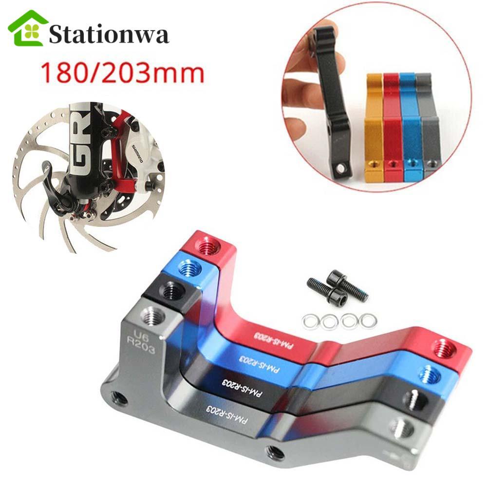STATIONWA Bộ chuyển đổi phanh đĩa Moutain Bike 180 / 203mm MTB Post Mount Caliper Phụ tùng xe đạp Bộ