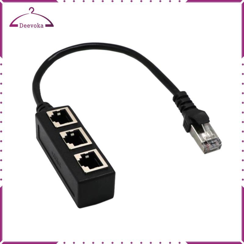 RJ45 sang 3 Ethernet LAN Network Y Splitter Ổ cắm cáp mở rộng