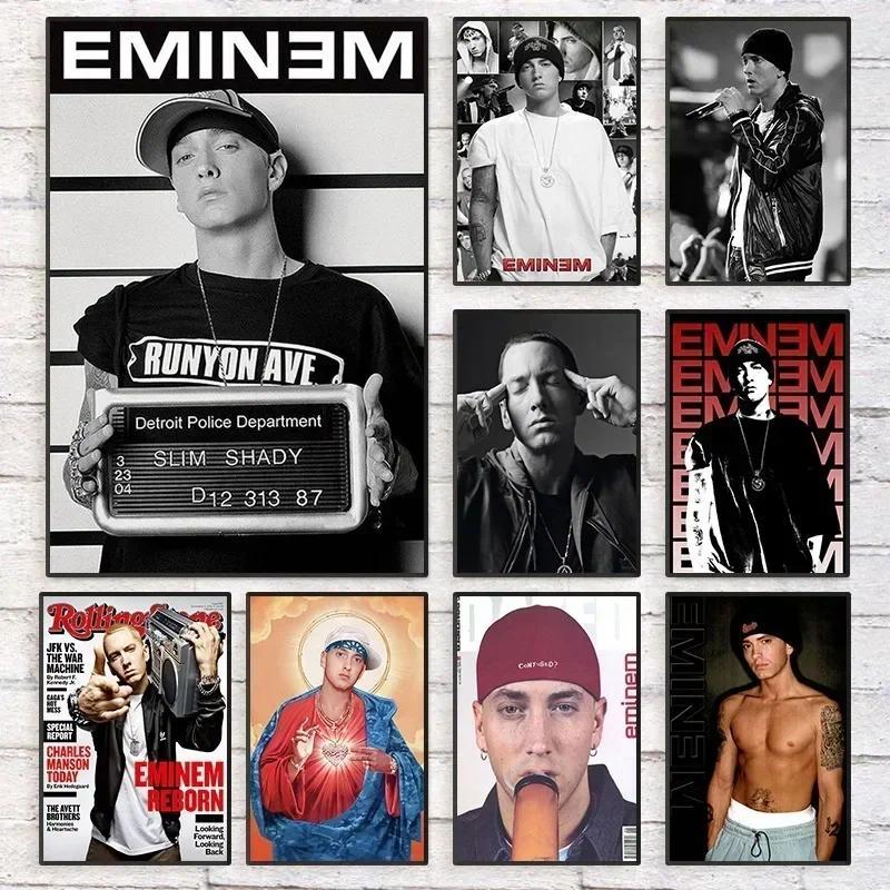 Eminem Poster In Canvas Nghệ Thuật Treo Tường Âm Nhạc Truyền Thuyết Trang Trí Phòng Ngủ Nhà Trang Tr