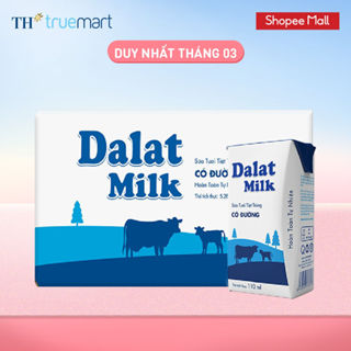 [LIVE STREAM] Thùng 48 hộp sữa tươi tiệt trùng Dalatmilk có đường 110 ml (110 ml x 48)