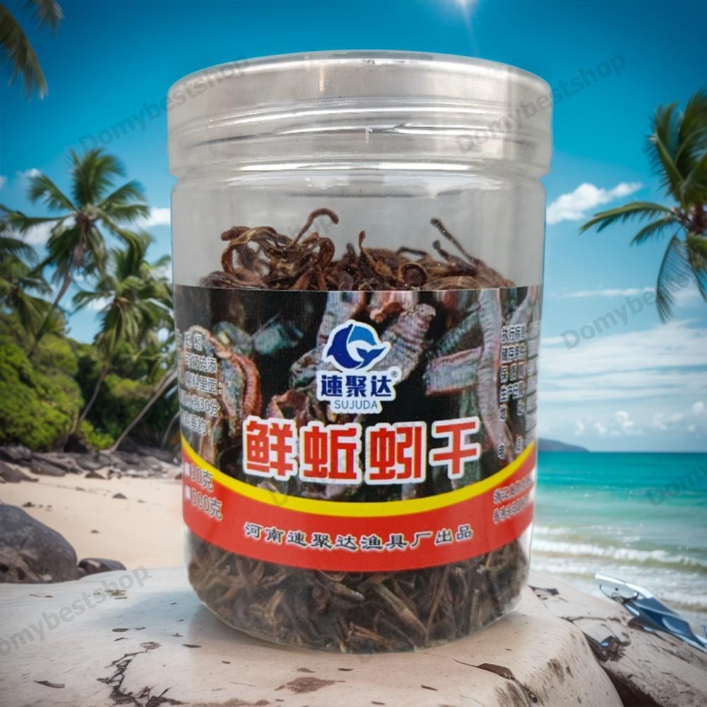 Giun đất khô Mồi câu cá Mồi câu cá Mồi giun đất thu hút cho nước ngọt Nước mặn Dụng cụ câu cá