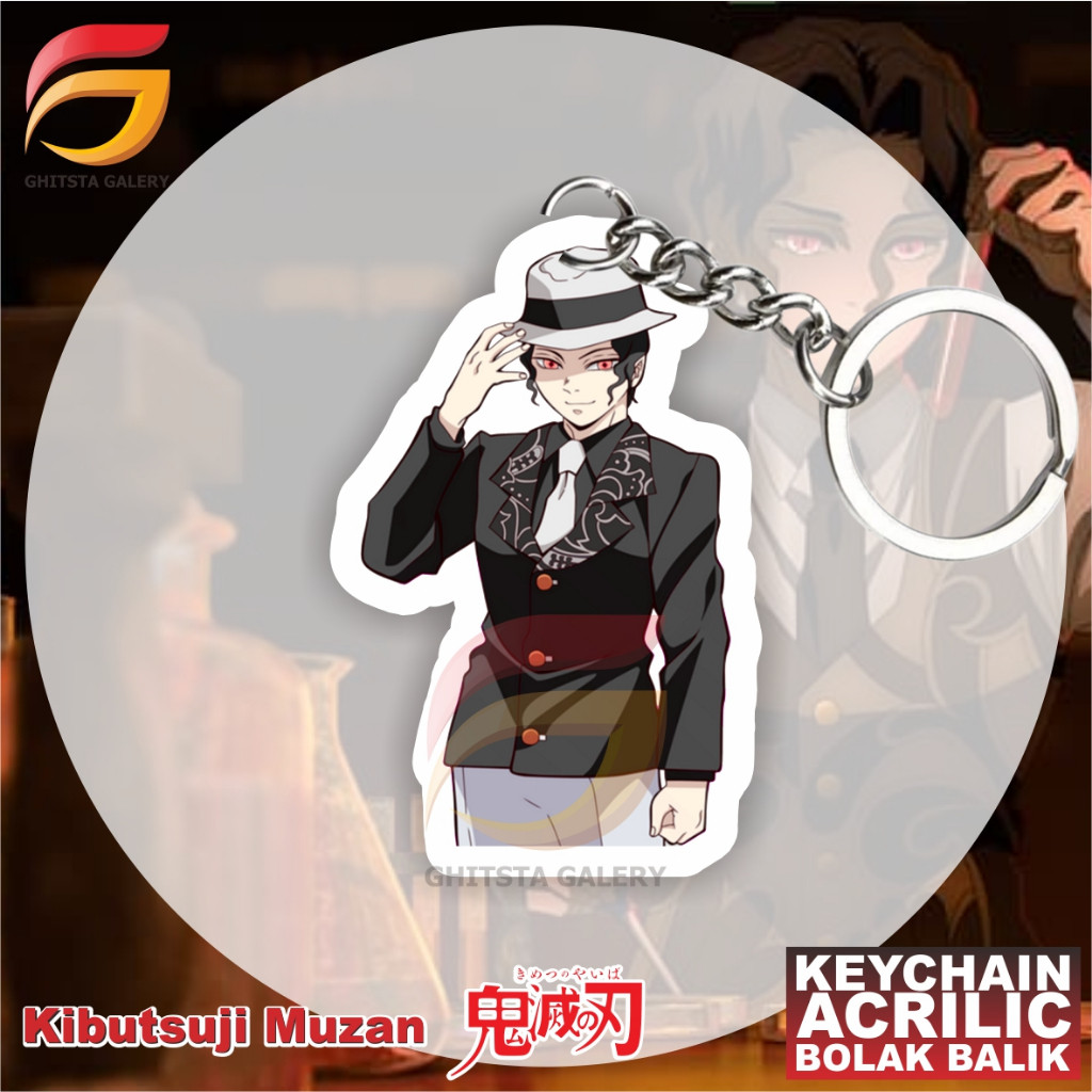 Gantungan Kunci KIBUTSUJI MUZAN Demon Slayer Kimetsu No Yaiba - Gantungan Kunci Akrilik - Gantungan 