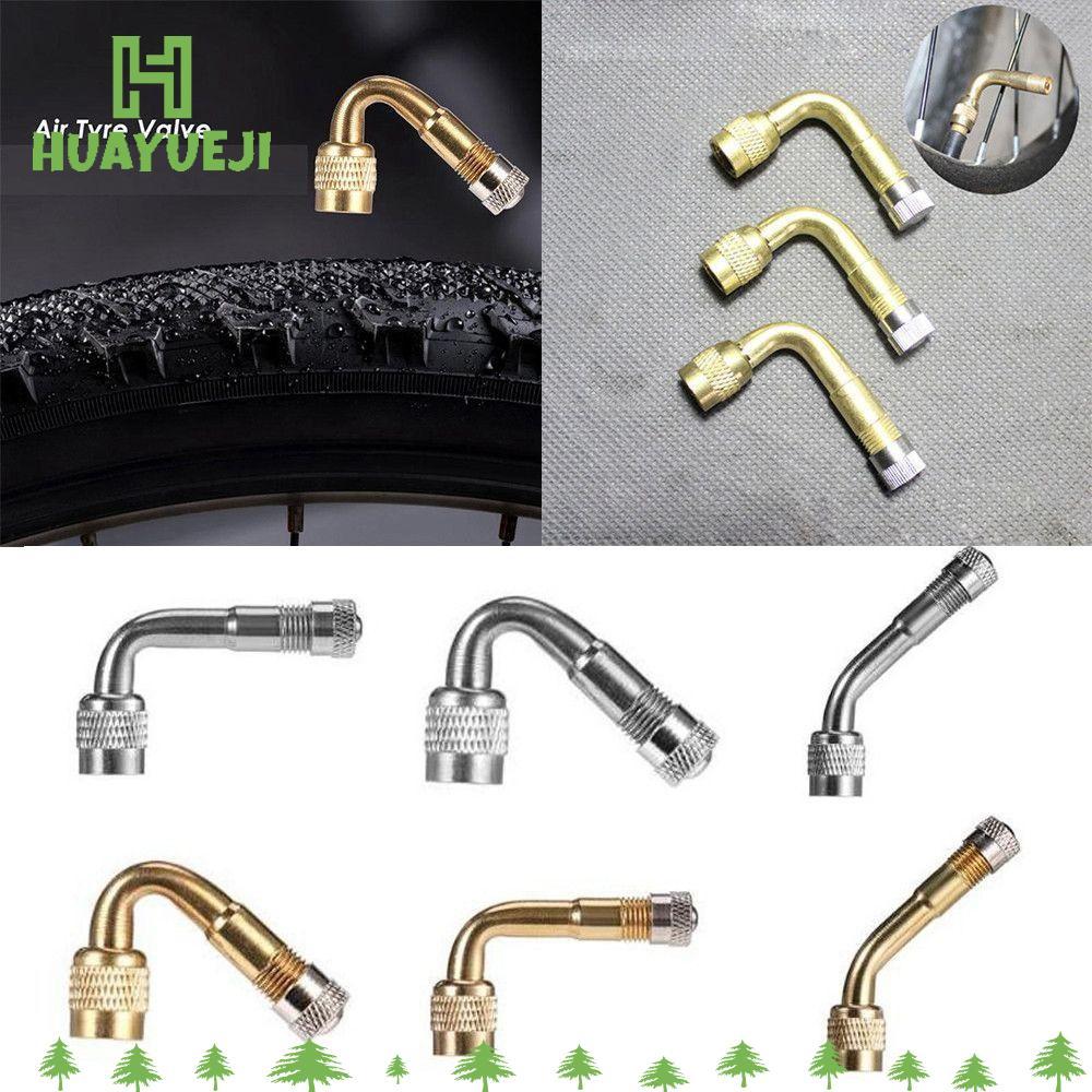 HUAYUEJI Thân van lốp khí bằng đồng thau, có bộ chuyển đổi mở rộng Van xe đạp điện nhiều màu, Phụ tù