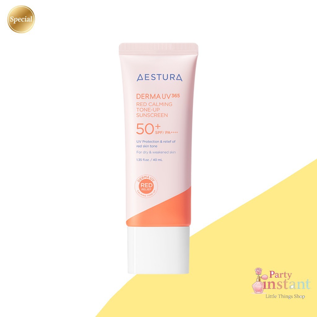 [aestura] Kem chống nắng Derma UV365 Red Calming Tone-Up 40ml / Kem chống nắng Hàn Quốc / Hiệu ứng t