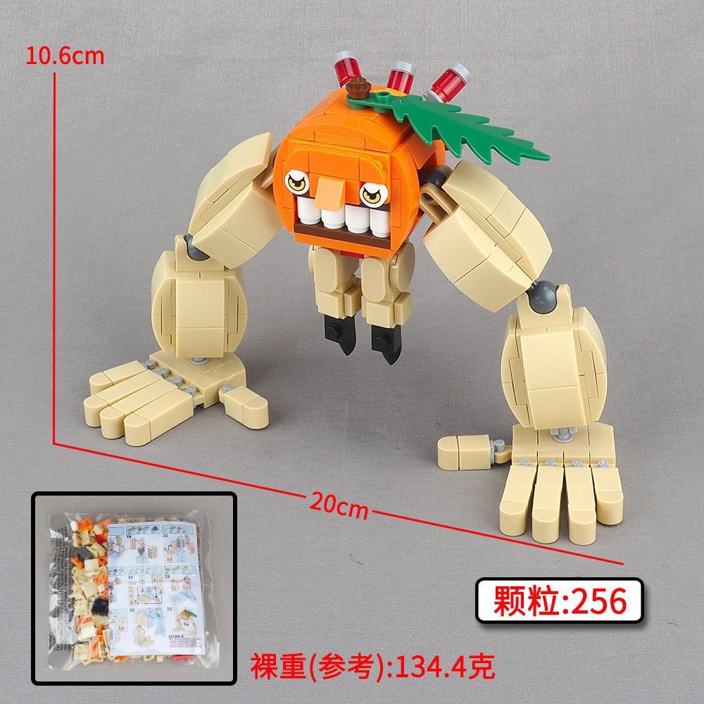 Sản phẩm mới Hàng có sẵn Quái vật màu cam dài tay đột biến khoa học Tương thích với Lego AI World Bu