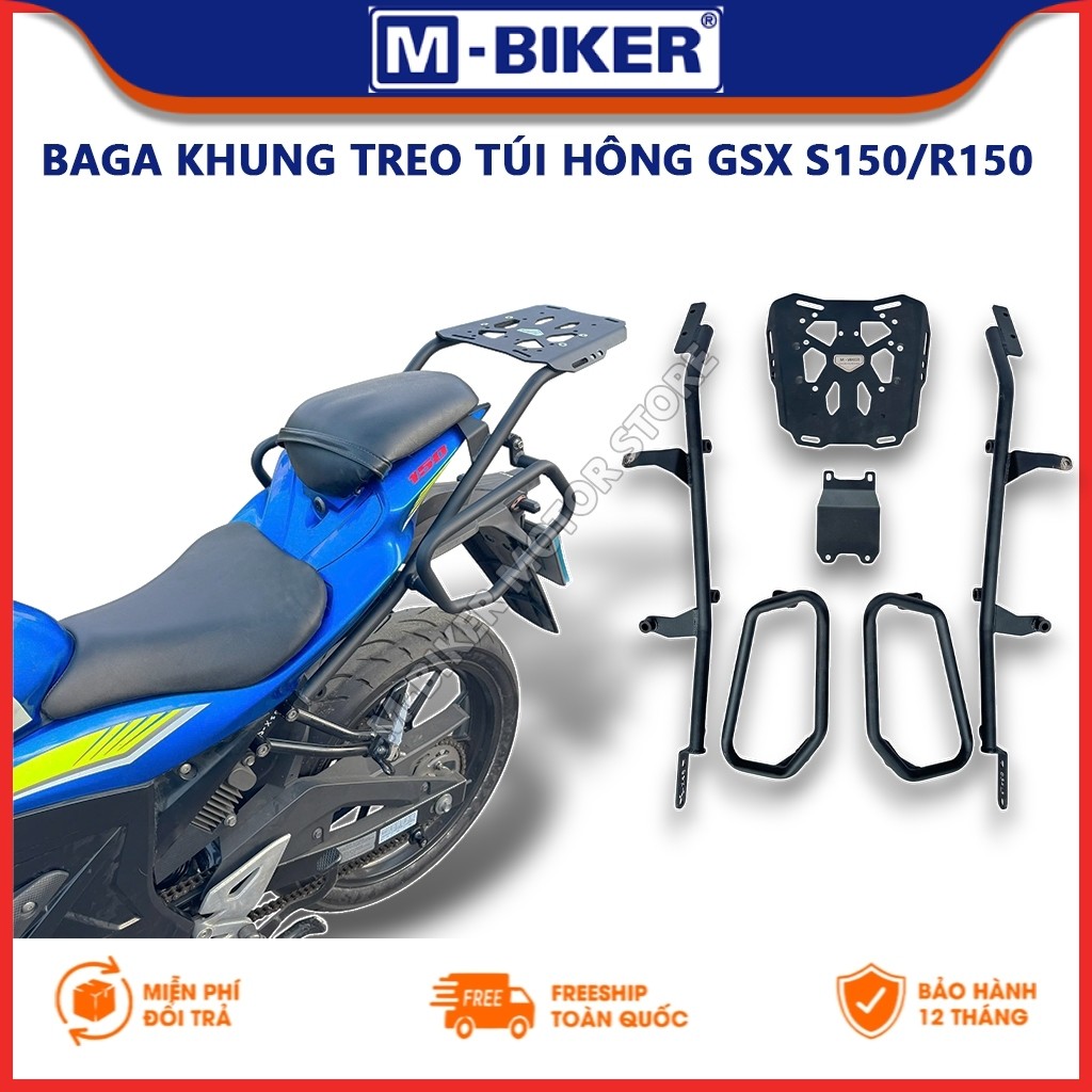 Baga GSX S 150, Baga GSX R 150, Baga sau gắn khung treo túi hông GSX S 150 / GSX R150