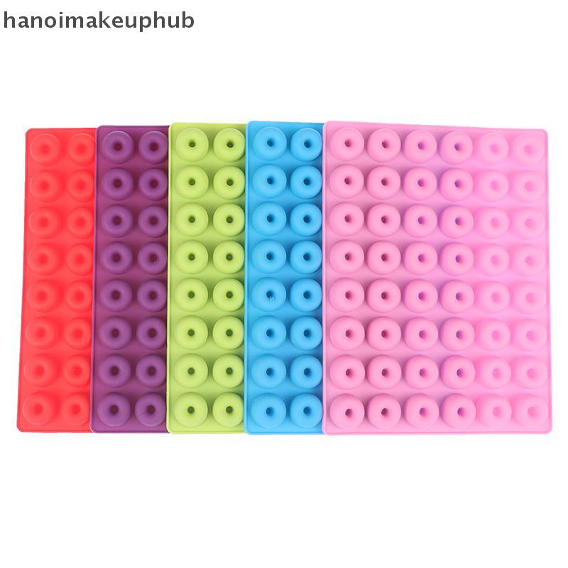 Hanoimakeuphub] Khuôn Chảo Bánh rán mini 48 lỗ Khuôn bánh rán silicon Muffin để nướng khuôn Làm bánh