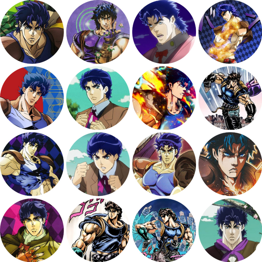 HUY HIỆU | JoJo's Bizarre Adventure Jonathan Joestar Button Badge - Pin Size 58mm | Ghim Cài Áo