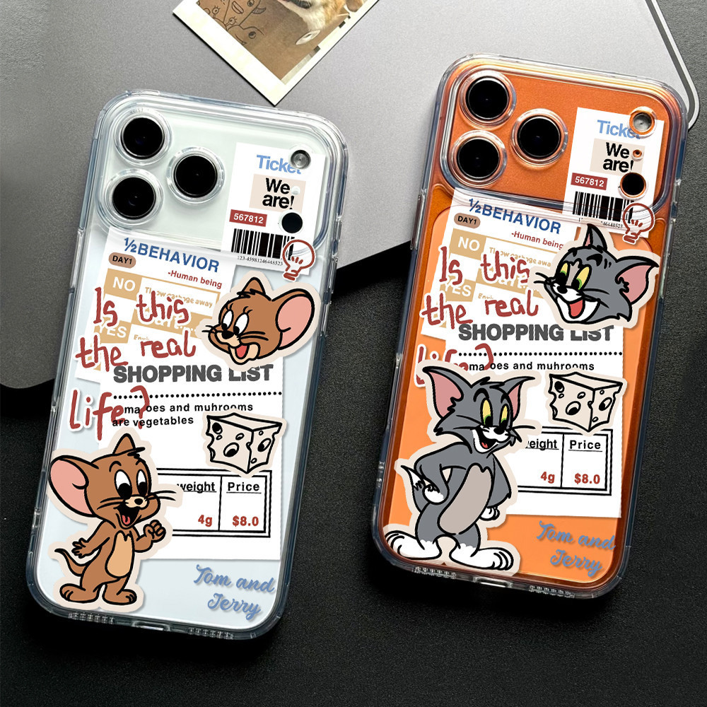 Magazine Tom and Jerry Ốp điện thoại cho iPhone 17 16 15 14 13 12 11 promax ốp XSMAX XR silicon TPU 