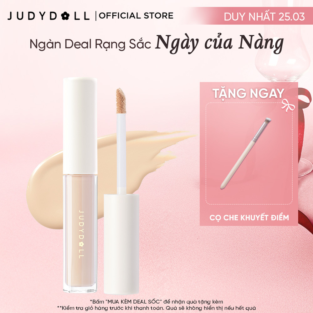 Kem Che Khuyết Điểm JUDYDOLL Liquid Concealer Che phủ tốt Che quầng thâm Không mốc Không đọng rãnh nhăn Lâu Trôi 3,2g