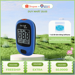 Máy Đo Đường Huyết On Call EZ II (MMOL/L) Kèm 10 Kim Lấy Máu, Chưa Có Que Thử