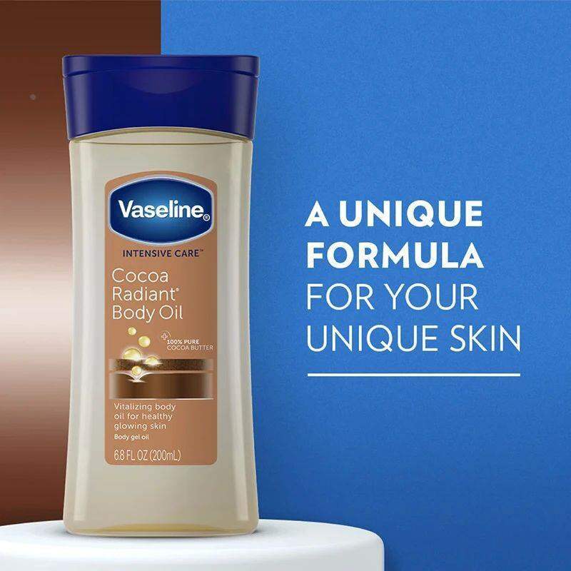 Dầu dạ quang toàn thân ca cao Luzern Vaseline 200ml, dưỡng ẩm lâu trôi. Bộ dụng cụ trang điểm.