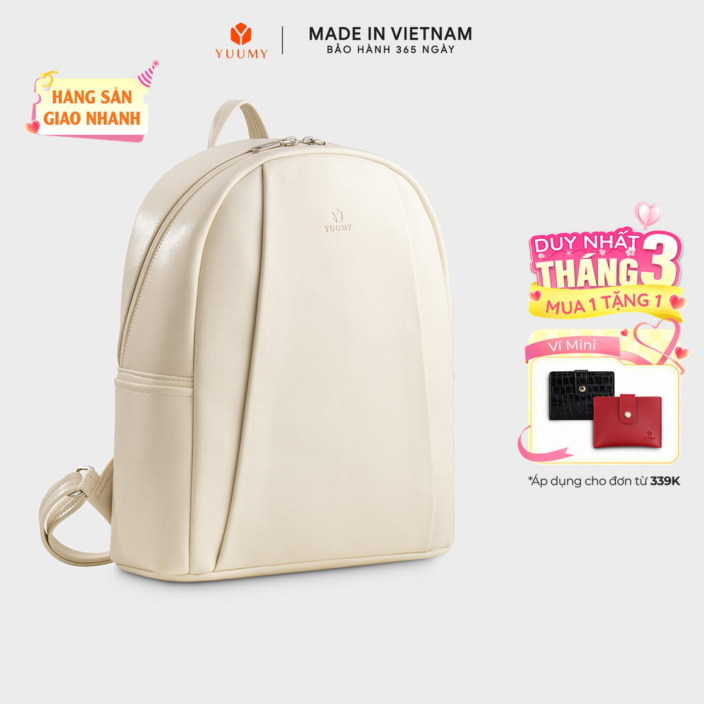 Balo Yuumy (Thời trang nữ basic cỡ lớn - Balo da Seasand YBA111) Bagsmart