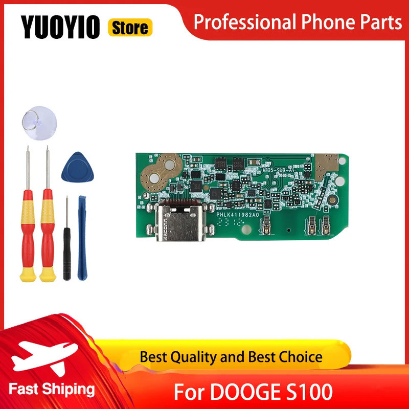 Mới Ban Đầu Cho DOOGEE S100 USB Đế Sạc jack Cắm Cổng Kết Nối Ổ Cắm Cổng USB Bảng Sạc
