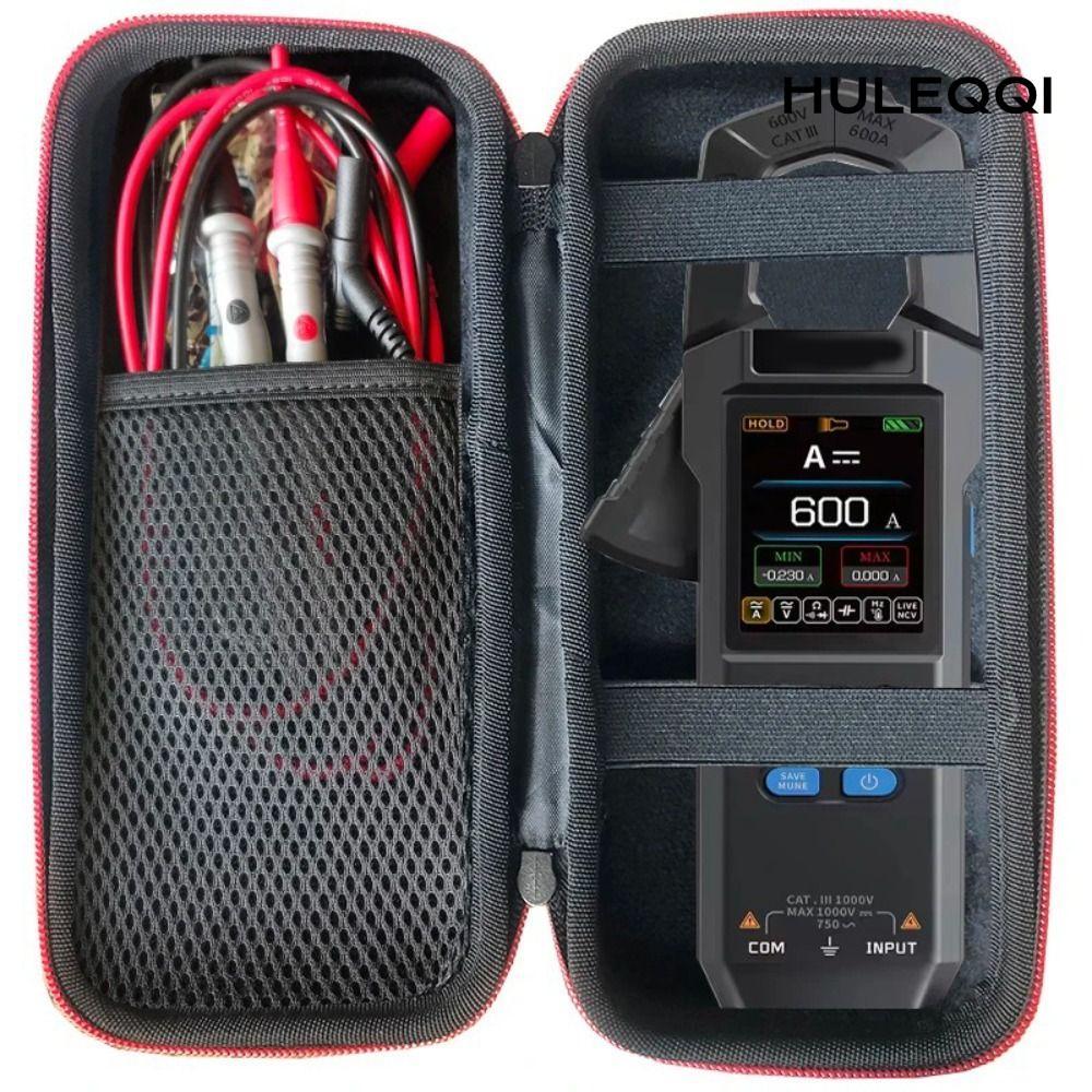 HULEQI Mang theo, Máy đo kẹp lót xốp chống sốc, Túi bảo vệ đa năng vỏ cứng chuyên nghiệp để bảo vệ d