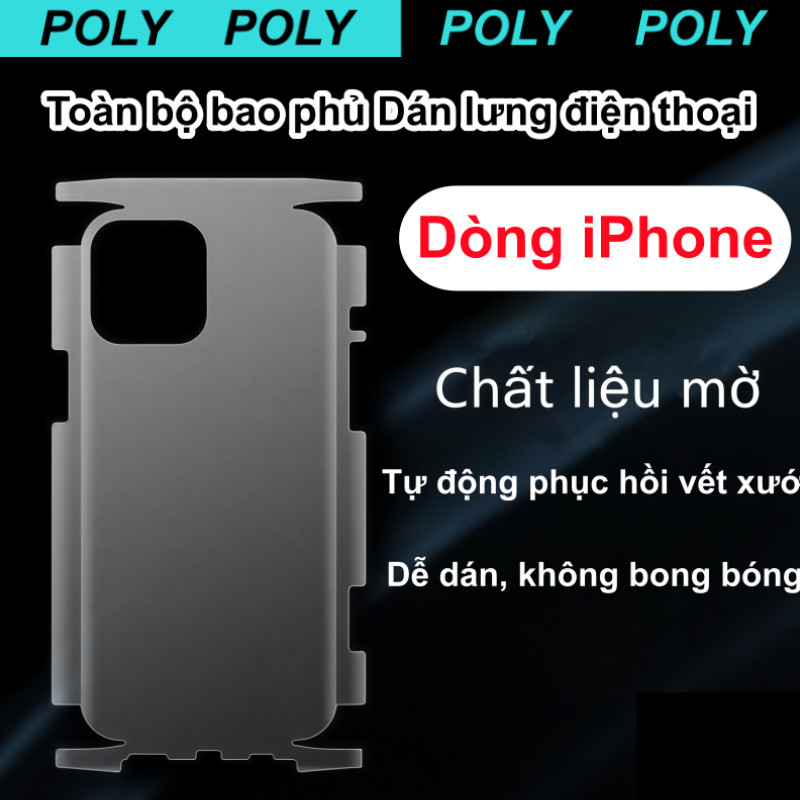 Dán ppf IP chống vân tay iphone 17 16 15 14 13 12 pro max plus 17Air