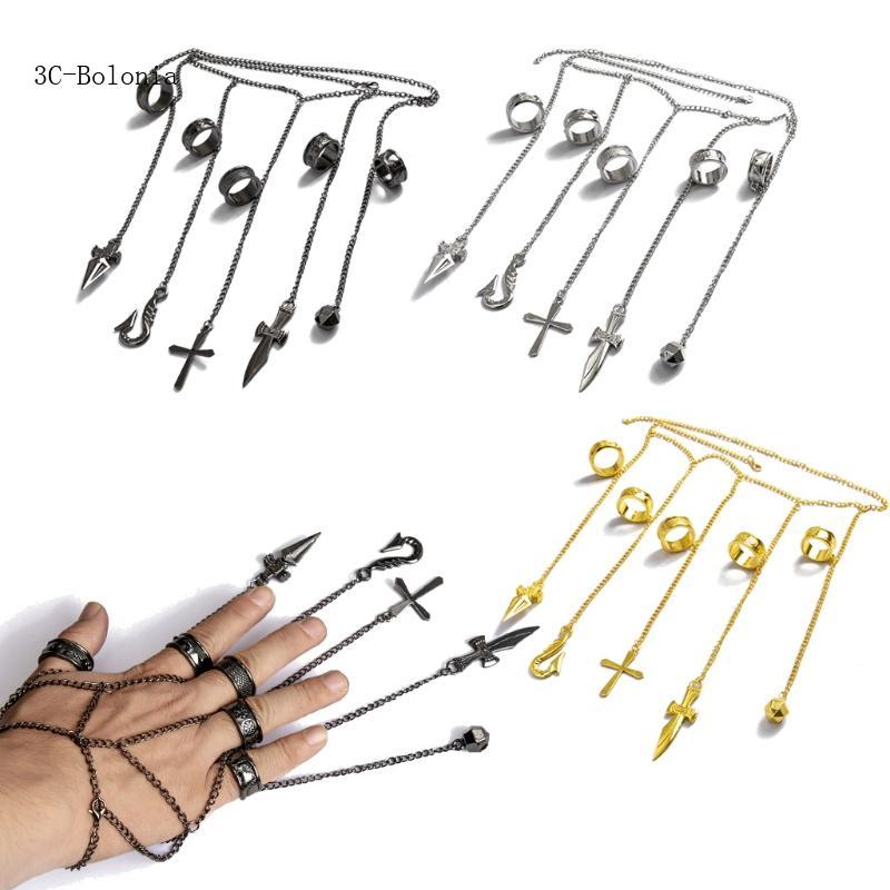 Bộ Full năm ngón tay Hunter x Cosplay Kurapika - dây xích thời trang