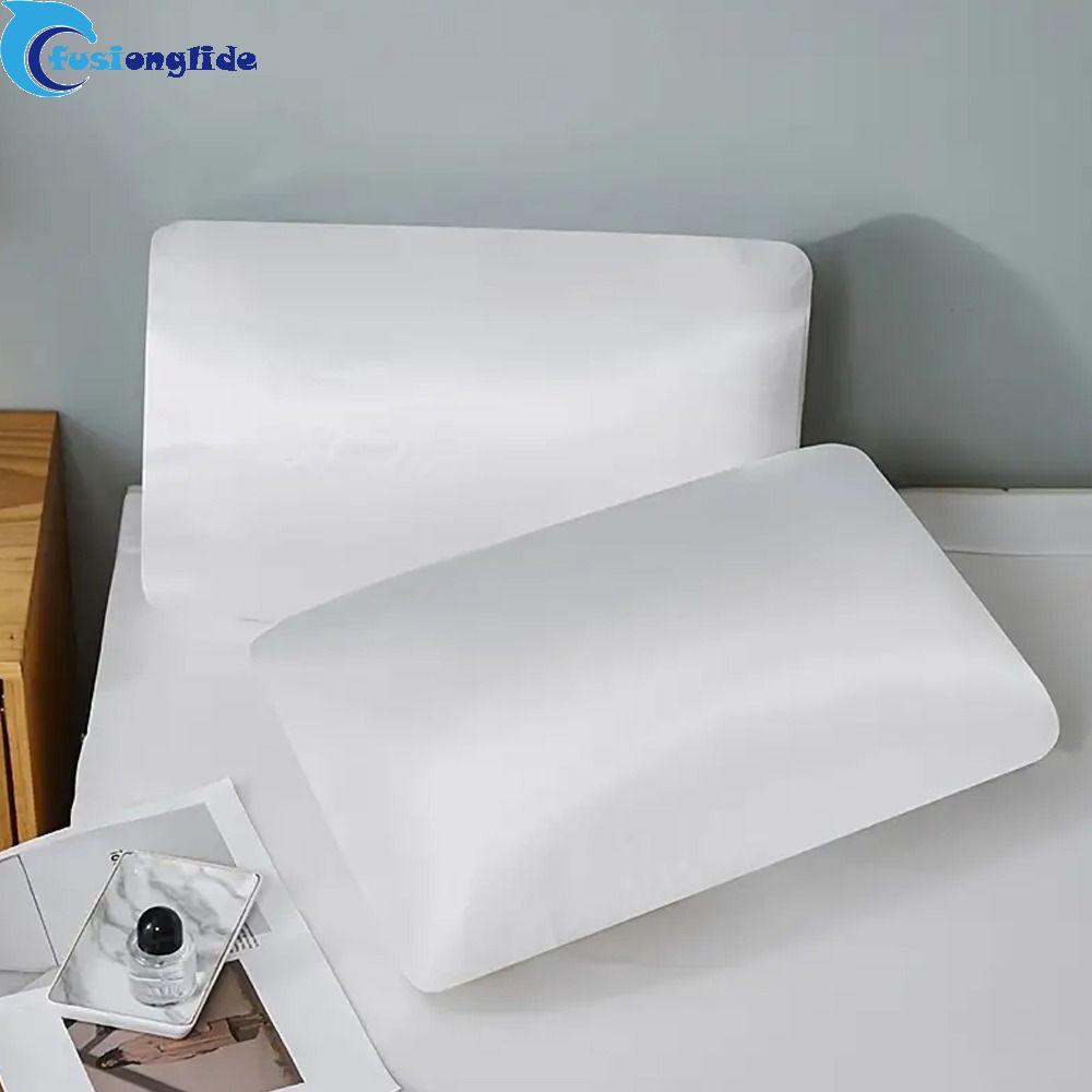 FUSIONGLIDE 2 Vỏ Gối Ngủ, Vỏ Gối Co Giãn Lụa Satin Mềm Mại, Vỏ Gối Thân Thiện Với Da Màu Trơn Gối Bả