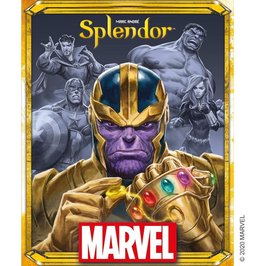 Asmodee Marvel Splendor Board Game - Unite Heroes and Gems in an Epic Strategy Adventure, Trò chơi g