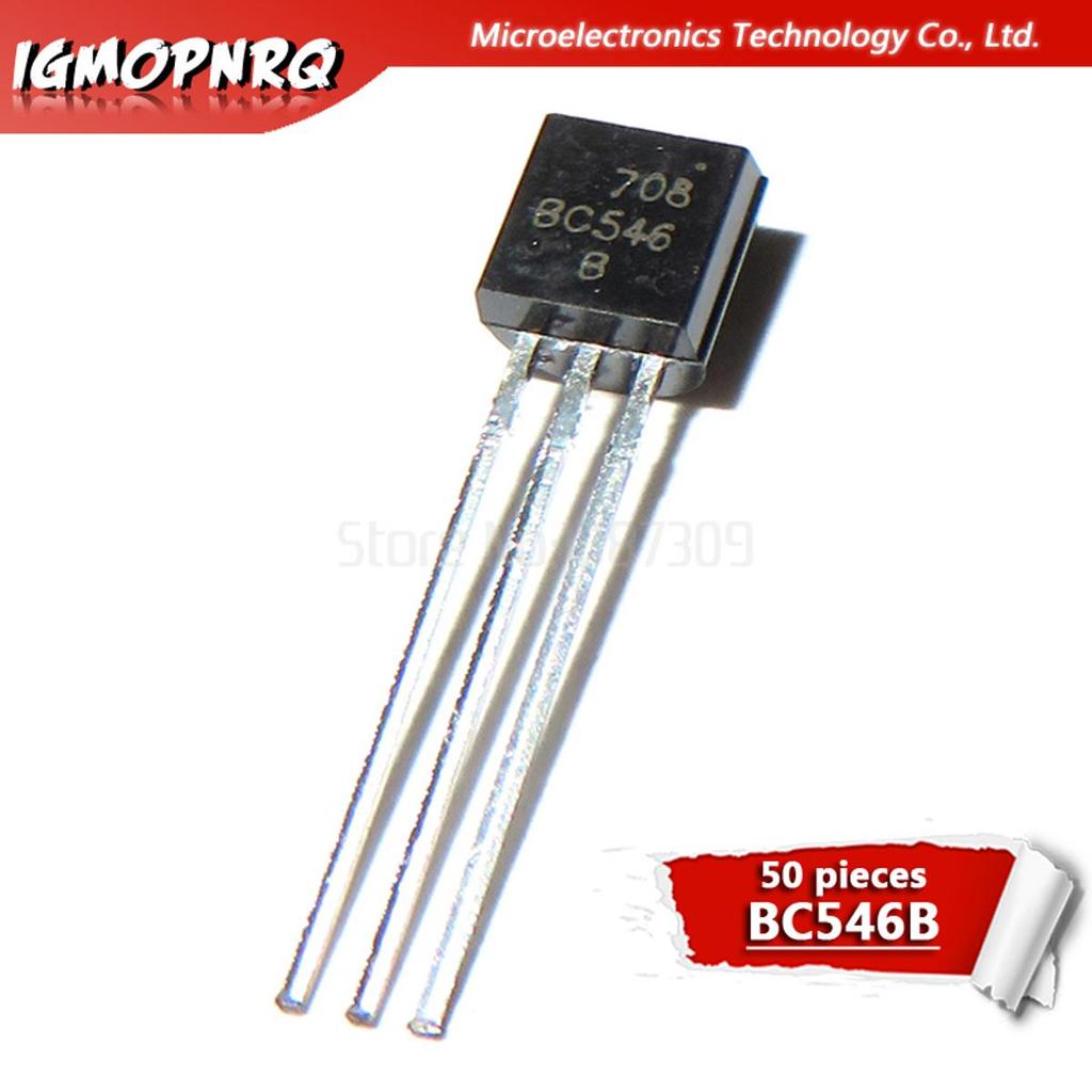 100 chiếc BC546B BC546 TO-92 Transistor lưỡng cực - BJT NPN 80Vcbo 80 Vceo 200mA 500mW Trans mới ngu