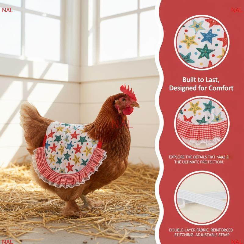 [NA] Tạp dề vải Chien yên ngựa có thể điều chỉnh Tạp dề gia cầm mềm Chien khai thác Áo Hen Ba Jaet c