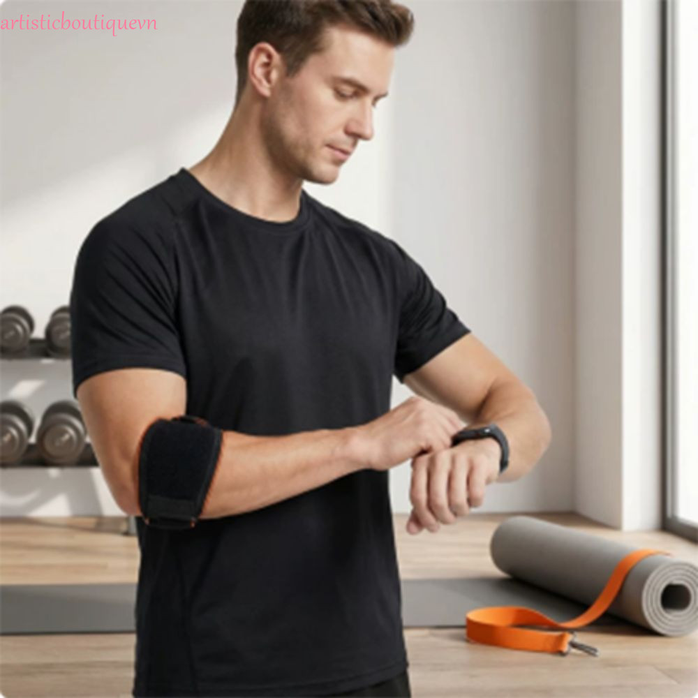 ARTI Elbow Pad Có Thể Điều Chỉnh, Hỗ Trợ và Bảo vệ Khuỷu Tay với Dây Đeo Thoáng Khí - Phù Hợp cho Te