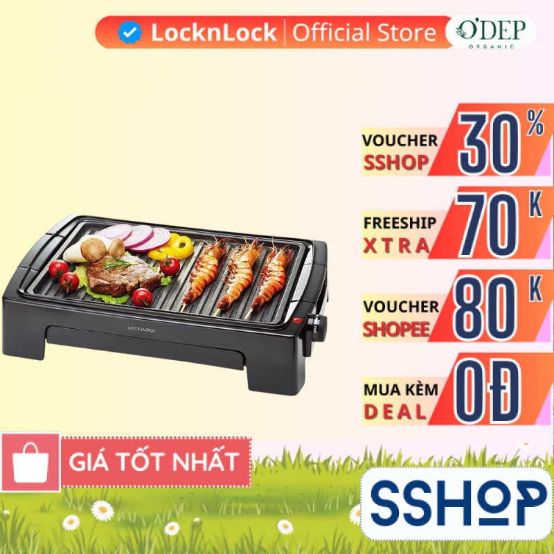 Bếp nướng điện không khói LocknLock Chính hãng EJG232 - Bảo Hành 24 tháng - SSHOP SSA