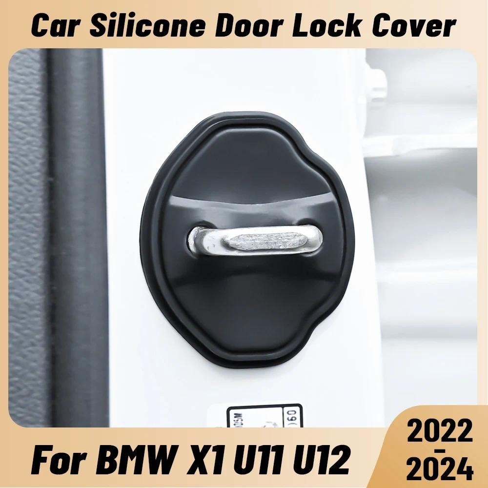 Dành Cho Xe BMW X1 U11 U12 2022-2024 Cửa Ô Tô Giảm Chấn Khóa Cửa Bảo Vệ Silicon Tự Động Khóa Cửa Chố
