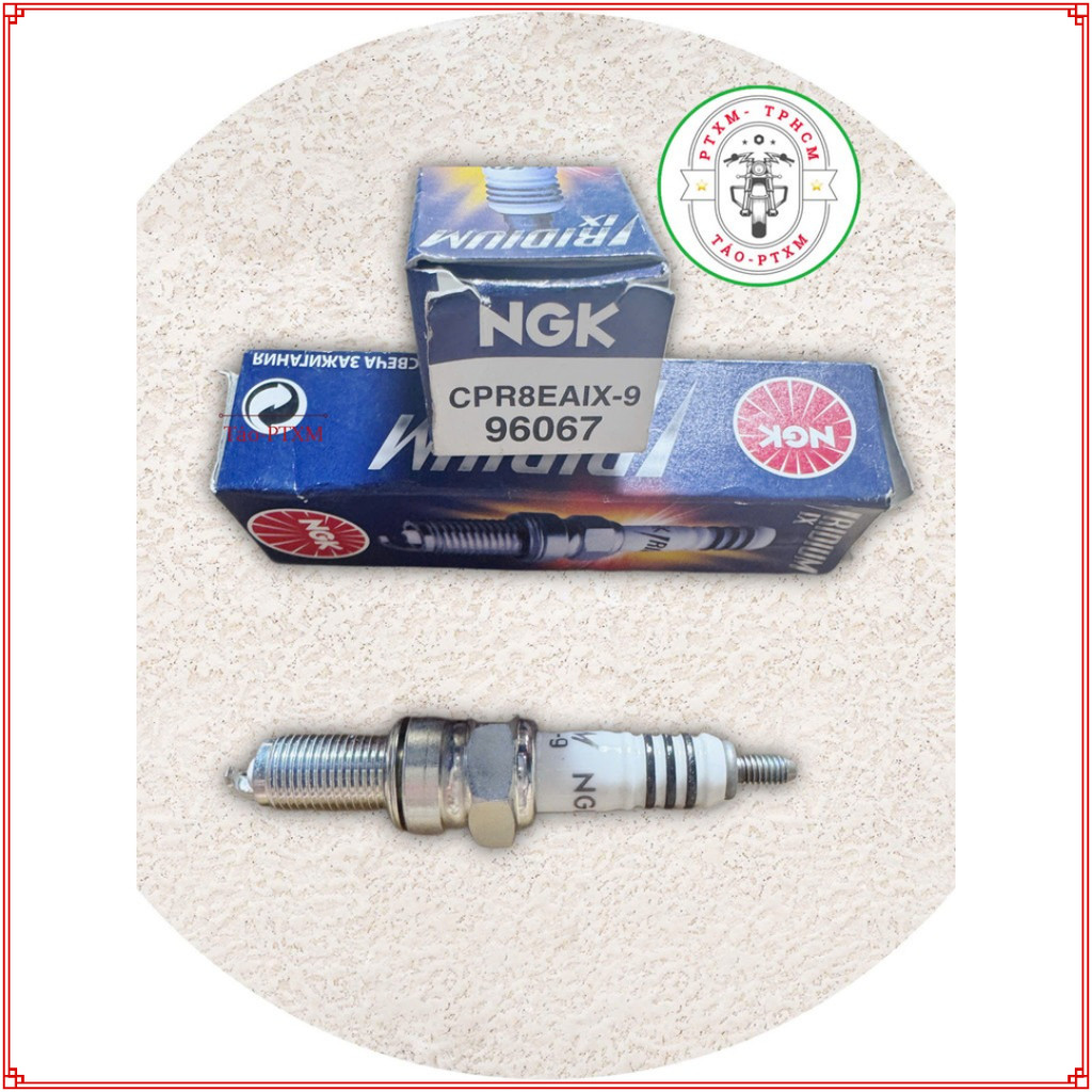 Bugi NGK IRIDIUM CPR8EAIX-9 96067 chân dài cho xe Exciter /NVX /Zoomer /CBR /GSX/ SHVN 125 150/ Visi