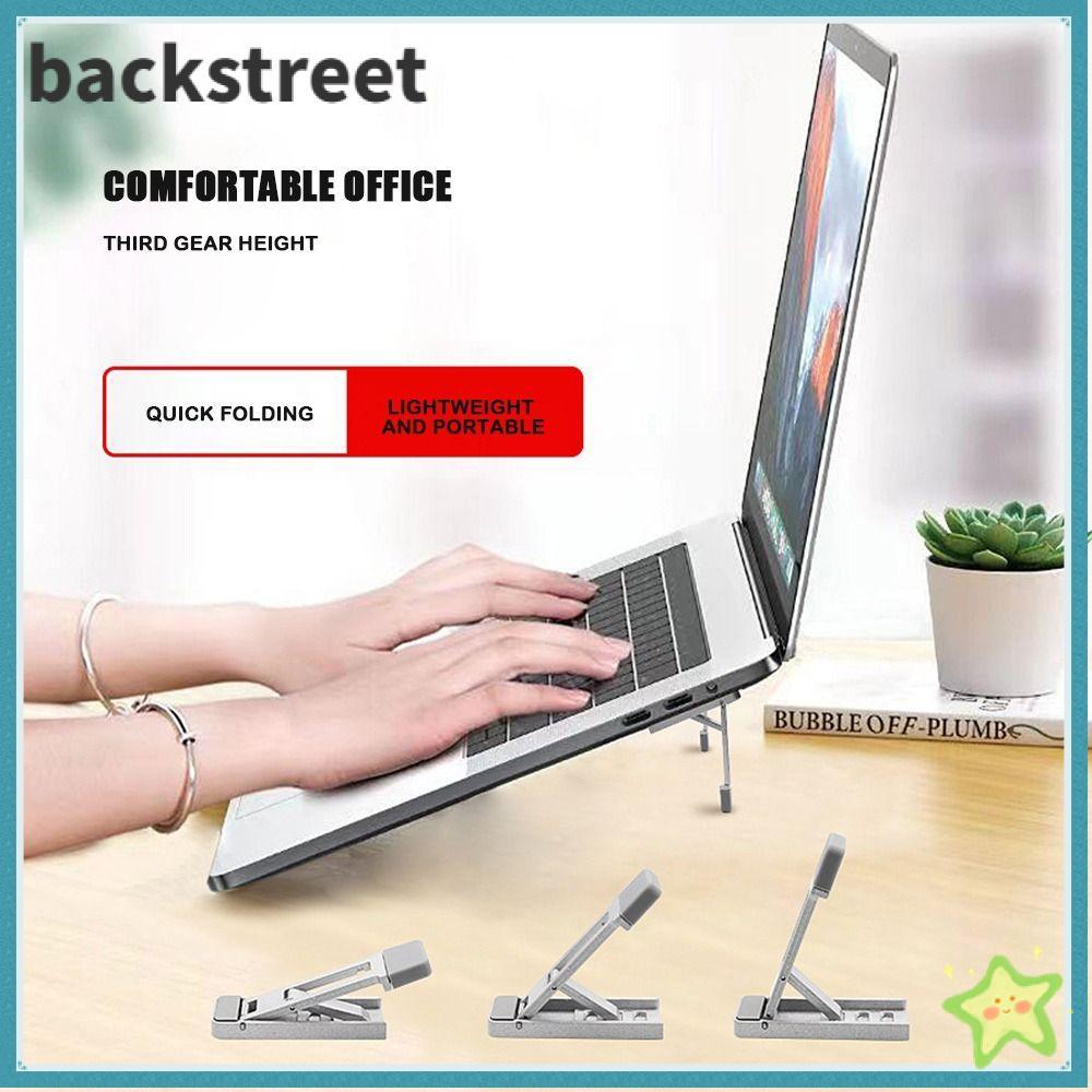 BACKSTREYF 2 Chân Đế Laptop, Chân Đế Máy Tính 3 Chiều Cao Làm Mát Thông Gió, Giá Đỡ Laptop Hợp Kim N