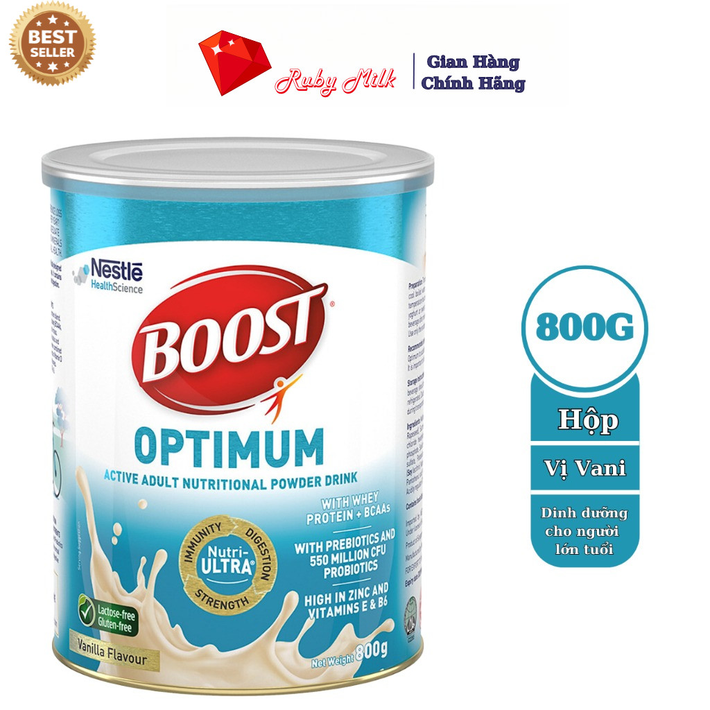 Sữa Bột Nestle Boost Optimum Lon 800g Dinh Dưỡng Dành Cho Người Trung Và Cao Tuổi